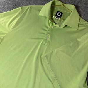 FootJoy Men's Golf Polo Shirt Size M Medium Light Green Performance‎